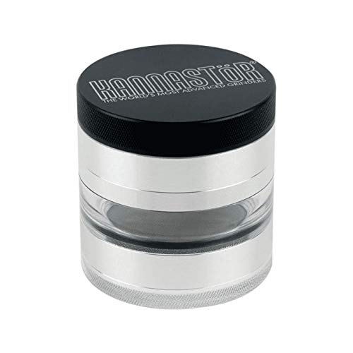 Kannastor SKJ-M4-25 herb grinder, 2.5 inch, Silver - Thumbnail 4