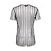 WuLun Women's Sexy Summer Street Paris Letter Print See Through Mesh T-Shirts Tops (Small, Striped)