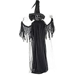 Haunted Hill Farm HHWITCH-2FL Life-Size Animated
