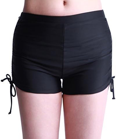 ZDUND Women's Plus Size Swim Shorts Boyleg Swimsuit Bottoms Tankini Swimwear Bottom Beach Swim Board Shorts(FBA) (L)