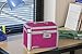Vaultz Combination Lock Box - Pack of 1-10 x 7.25 x 7.75 Inch Standard Safe with Key and Combo Lock for Important Documents, Medicine & Money - Pink