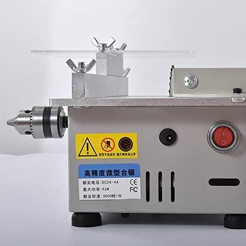 JINKEBIN abrasiv. Mini Tischkreissäge Handgefertigte Holzbearbeitung DIY Modell elektrische Polier-Schneidewerkzeug… – Bild 5