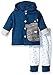 Rene Rofe Baby Boys' 2 Piece Hooded Cardigan and Pant Set for