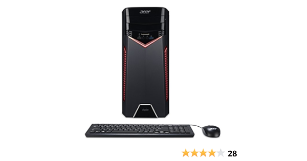 Amazon.com: Acer computadora de escritorio Aspire 1, Negro : Electrónica