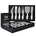 Esup Cheese Knife Set Premium 6-Piece Stainless Steel Cheese knives Set with Gift Box for Weddings, Housewarming, Anniversaries, Birthday and Christmas
