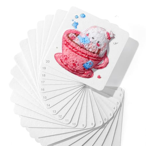 RuiHawk Magic Foam Texture Paper, 20 Pcs 4