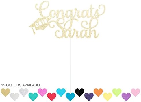 2022 Custom Congrats Graduation Cake Topper - any color glitter