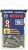 Bosch P2115TCB 1 In. Impact Tough Phillips Insert Bit, 15-Piece