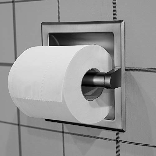 POKIM Recessed Toilet Paper Holder/Toilet Tissue Holder Includes Rear