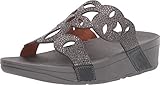 FitFlop Elora Crystal Slide Pewter 9 M