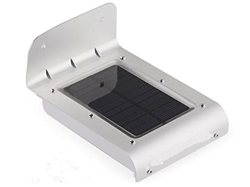 InnoGear 16 LED Super Bright Waterproof Solar Powered Motion Sensor Outdoor Garden Patio Path Wall Mount Gutter Fence Light Security Lamp Light (Medium)