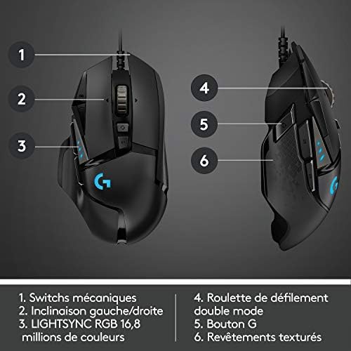 G502 HERO Souris Gamer Filaire Haute Performance