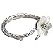 JEWME 925 Sterling Silver Cherry Blossoms Ring Sakura Jewelry Flower Vine Twined Finger Adjustable Open Tail