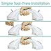 Vive Suction Grab Bar - Shower Handle - Bathroom Balance Bar - Safety Hand Rail Support for Tub, Handicap, Elderly, Injury, Kid, Senior Assist Bath Handle, Non Skid (12 Inches)