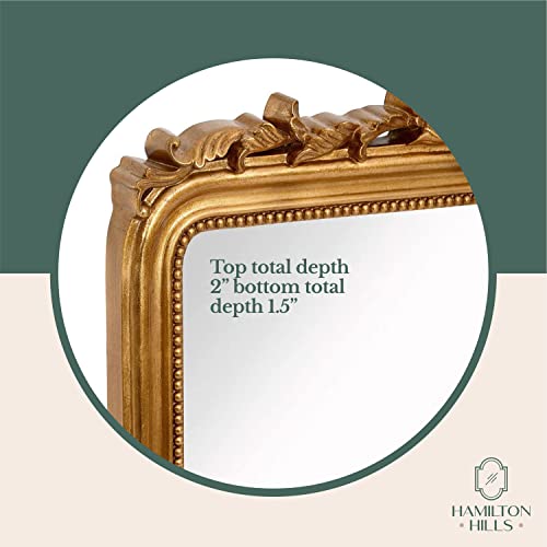 Hamilton Hills 30x40 inch Vintage Gold Mirror French Baroque