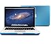 GMYLE Rubberized-see-through Hard Case Skin Cover for Aluminum Unibody 13-Inch Macbook Pro - Aqua Blue