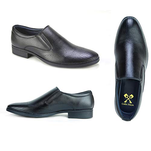 black leather formal dress