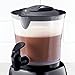Nostalgia Hot Chocolate, Milk Frother, Cappuccino Latte Maker and Dispenser, 32-Ounce, Black
