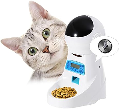 Busyall Distributeur Croquettes Pour Animaux De Compagnie Avec Enregistreur Minuterie Et Enregistrement Vocal Distributeur Automatique De Nourriture Programmable De 4 Repas Pour Chiens Et Chats Amazon Fr Animalerie