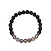 Mana Vibes Lava Rock and Grey Agate Essential Oil Beaded Diffuser Bracelet, Unisex Essential Oil Jewelry, 8mm Bead Size, Yoga Jewelry