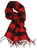 SethRoberts-Classic Buffalo Check Plaid, Cashmere Feel Men's Winter Scarf