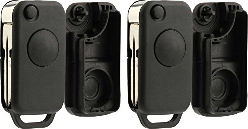 Keylessoption keyless entry remote car flip key fob uncut blade s…