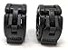 Clout Fitness Pro Elite Olympic Barbell Clamps Collars Quick Release Pair of Locking Weight Clips Fit 2 Inch Barbell for Weightlifting Black…