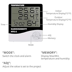 LCD Electronic Digital Temperature Humidity Meter