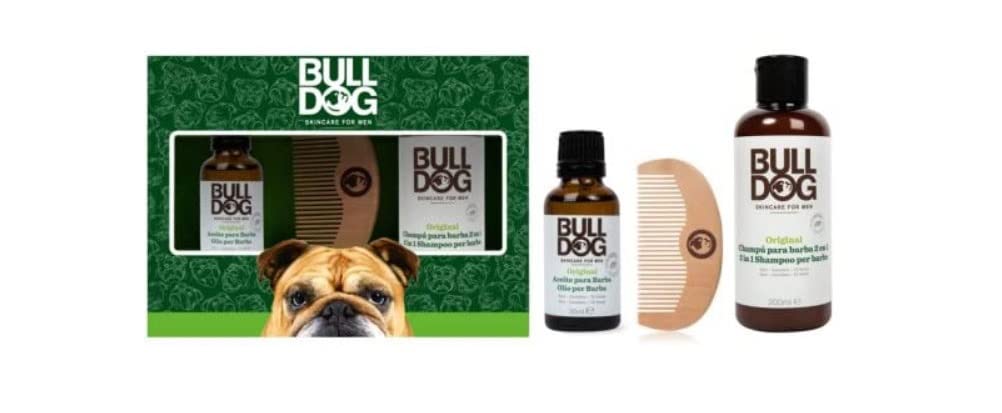 Bulldog Beard Care Kit - Contains Beard Oil, Beard Shampoo & Conditioner and Beard Comb