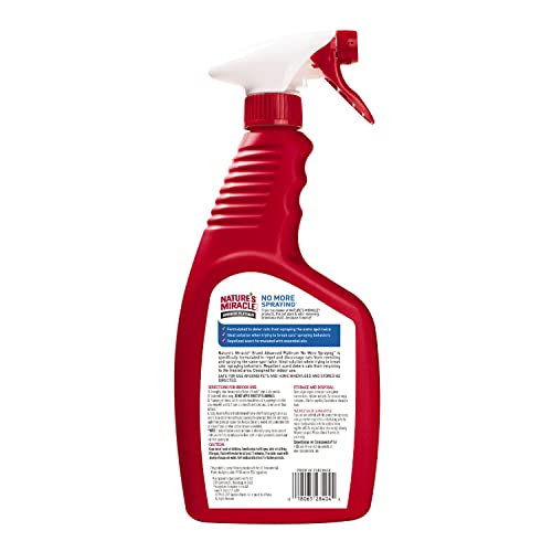 NATURE’S MIRACLE ADVANCED PLATINUM NO MORE SPRAYING, 24 OUNCES, HELPS DISCOURAGE REPETITIVE CAT SPRAYING