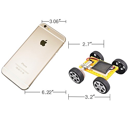 Extpro Solar Car - DIY Assemble Toy Set Solar Powered Car Kit Science Educational Kit for Kids Students - Thumbnail 2