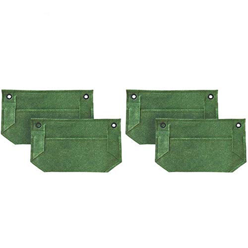 4 Pack Wally Pro Mini Green Wall Pocket Planter