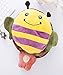 USB Heated Mouse Pad Plush Thickening Lovely Bee Mouse Hand Warmer with Wrist Guard Warm Winter