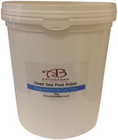 Aromabar Dead Sea Salt Foot Scrub 1kg Shea Butter Peppermint Tea Tree Natural