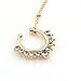 VCMART Fake Septum Ring Non Pierced Stud Nose to Ear Chain