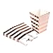 Simla Decor 24pcs Rose Gold Popcorn Box Party Favor Boxes Bakery Box for Treats Birthday Party Bridal Shower Movie Night Sleepover Party Baby Shower in Chevron and Stripe