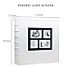 RECUTMS Photo Albums 4x6 Hold 600 Photos Black Pages Large Capacity Leather Cover Wedding Family Photo Album Books Horizontal and Vertical Photos (White), 600 pockets