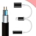 8-Pin Lightning to 3.5mm Headphone Adapter, Lightning to 3.5mm Audio Jack Adapter and Lightning Charging Port for iPhone 7, iPhone 7 Plus (Black)