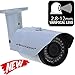 Ventech HD 1200TVL ((72 IR LED)) Awesome Quality Video CCTV cmos 2mp 1080p Sensor Bullet Camera Home Security Day/Night Infrared 72IR Night Vision Indoor Varifocal 2.8mm-12mm