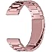 Fullmosa Watch Band, Quick Release Stainless Steel Replacement for Men Women, Metal Chain Watch Strap Width 16mm 18mm 19mm 20mm 22mm 24mm, Rose Pink, 22mm