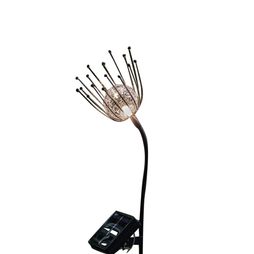 Noma 9018057 Solar Single Thistle Flower Stake Light with Warm White LED, 75cm