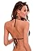 RELLECIGA Push up BlackTriangle Bikini Top Large Black