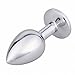 Akstore 3 Piece Luxury Jewelry Design Fetish Stainless Steel Anal Butt Plug with Penis Condom, Blue, 10.4 Ounce