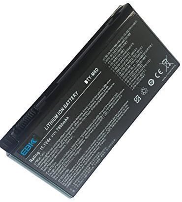 EBK BTY-M6D Battery for MSI GT70 E6603 E6603-454 E6603-499 GT60 0NC-004US 0NC-007 GT660R-494US MSI GX60 T70 GT660 GX660 GT680 GX680 GT780 GT780R [11.1V 7800mAh 9 cells]