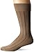 Perry Ellis Men's 2 Tone Vertical Stripe Microfiber Luxury Dress Sock