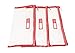 Rough Enough TSA Approved Clear Toiletry Bag for Travel Toothbrush Case Shaving Kit Cosmetic Bag 3 Pack Set