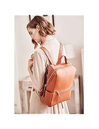 BOSTANTEN - Mochila de piel auténtica para mujer