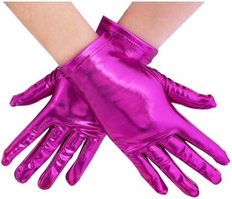 2 Pares De Guantes Brillantes Con Lentejuelas Doradas Y Plateadas | Accesorios De Fiesta Y Actuación Para Hombre Y Mujer, Talla única