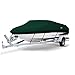 MSC Heavy Duty Oxford Ployester Made Trailerable Boat Cover,Fits V-Hull,Tri-Hull, Runabout Boat Cover (Model D - Length:17'-19' Beam Width: up to 96