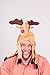 Christmas Reindeer Hat by Clever Creations | One Size Fits Most Christmas Hat For Both Kids and Adults